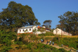 My little guesthouse is up that hill past the school
