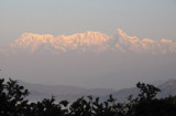 The Annapurna Range and Machhapuchhare (near Pokhara) seen from Bandipur