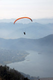 Paraglider over Lake Phewa