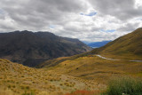 Crown Range Road through Cardrona from Wanaka to Queenstown