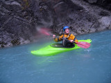 The rescue kayaker...just in case...