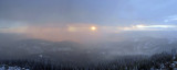 Sunset Snowstorm Pano 2 shot