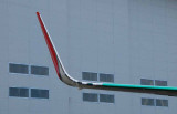 737 winglet at the Boeing factory