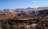 View back to the starting point (Kane Creek Trailhead)