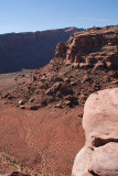 First view of crumbling Jackson Butte