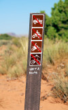 Along the trail were a few of these signs marking places that were used illegally as trails