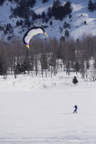 Kite Snowboarding