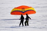 Kite Snowboarding