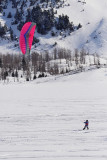 Kite Snowboarding