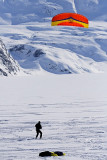 Kite Snowboarding