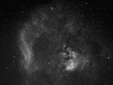 NGC 7822 et Cederblad 214 en hydrogène alpha