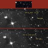 NGC 1555 et un planétoïde