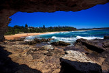 Warriewood Beach with cliff