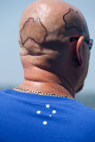 Man with tattoo of Australia