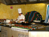 A cook in the dining hall