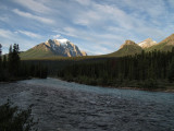 temple mtn from lake louise compground