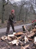 Bryony with pigtails and Axe