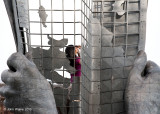 Map Sculpture And Girl