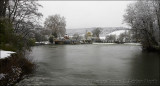 Mapledurham Lock In Snow Shower