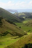 Beautiful Valley on Awhitu Peninsula leading out to the Manuaku Harbour and beyond to Auckland. (Hazy Day)