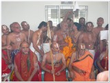 22-HH vanamamalai jeeyar swamy with HH sAradada peet swamiji with HH Bheemavaram swamiji.JPG