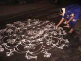 Day-8-Evening-Opavar illa mAdar pOdum Kolam for welcoming parthasarathi-1.JPG