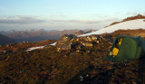 May 08 Tent on south Glen Shiel ridge, Scotland