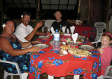 Dinner at Valentine and Gastons (Toau atoll, Tuamotus)