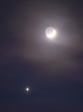 Moon & Venus on New Year's Eve