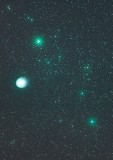 Comet Holmes. with stars Alpha and Delta Persei