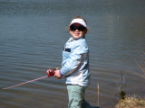 Caitlin fishing