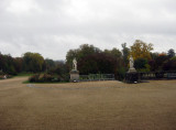 View of the park from inside the chateau