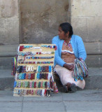 Vendor near the church entrance