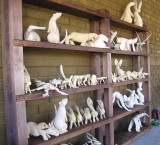 Carvings ready to be painted