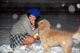 Hugging in the Snow