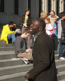 Street Performer Outside the Met