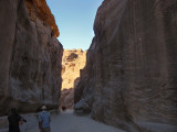 First view of the Siq or Petra gorge
