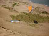 One paraglider gets a lift