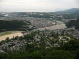 Overview of Iwakuni from the castle hill