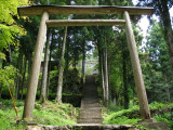 Steep steps up to Sahimeyama-jinja