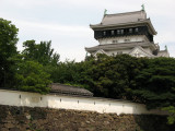 Castle tenshu and neighboring wall