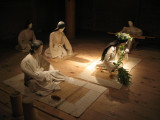 Recreation of a sacred ceremony in the palace