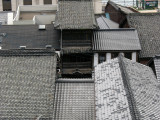 Tiled machiya roofs