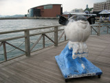 Fugu statue on Karato Pier