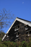 Half moon over Kikunoyo Brewery