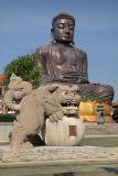 Dragon sculpture near the Buddha
