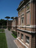 Facade of the Pinacoteca at the Vatican Museums