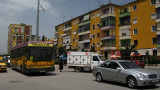 Tirana traffic on Blvd Zogu I