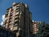 Tower blocks in central Tetovo
