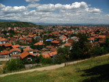 View over Peja from the southwestern hills